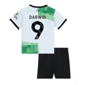 Liverpool Darwin Nunez #9 Replica Away Stadium Kit for Kids 2023-24 Short Sleeve (+ pants)